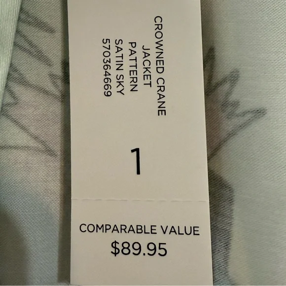 Chicos Floral Asian Watercolor Jacket Lightweight Open Tunic Cotton Travel NWT 1 - Picture 8 of 14